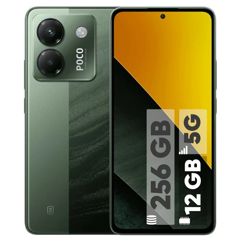 گوشی موبایل شیائومی مدل Poco M7 Pro 5G دو سیم کارت ظرفیت 256 گیگابایت و رم 12 گیگابایت - گلوبال - دارای 18 ماه گارانتی و ریجستر شده