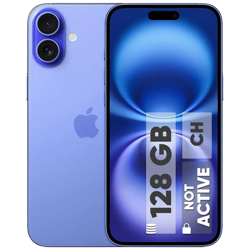 گوشی موبایل اپل مدل (Not Active) iPhone 16 CH/A دو سیم کارت ظرفیت 128 گیگابایت و رم 8 گیگابایت - 18 ماه گارانتی شرکتی و ریجستر شده