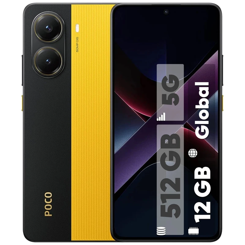 گوشی موبایل شیائومی مدل Poco X7 Pro دو سیم کارت ظرفیت 512 گیگابایت و رم 12 گیگابایت - گلوبال - 18 ماه گارانتی شرکتی و ریجستر شده