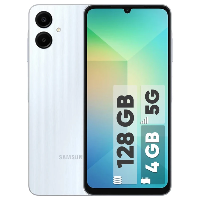 گوشی سامسونگ Galaxy A06 5G دو سیم کارت 128 گیگابایت و رم 4 گیگابایت - چین - دارای 18 ماه گارانتی و ریجستر شده
