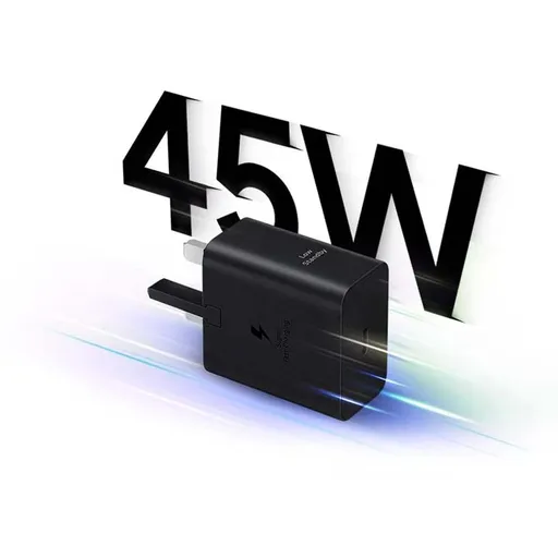 آداپتور شارژ سامسونگ توان 45 وات همراه با کابل دو سر تایپ سی EP - T4511- با گارانتی