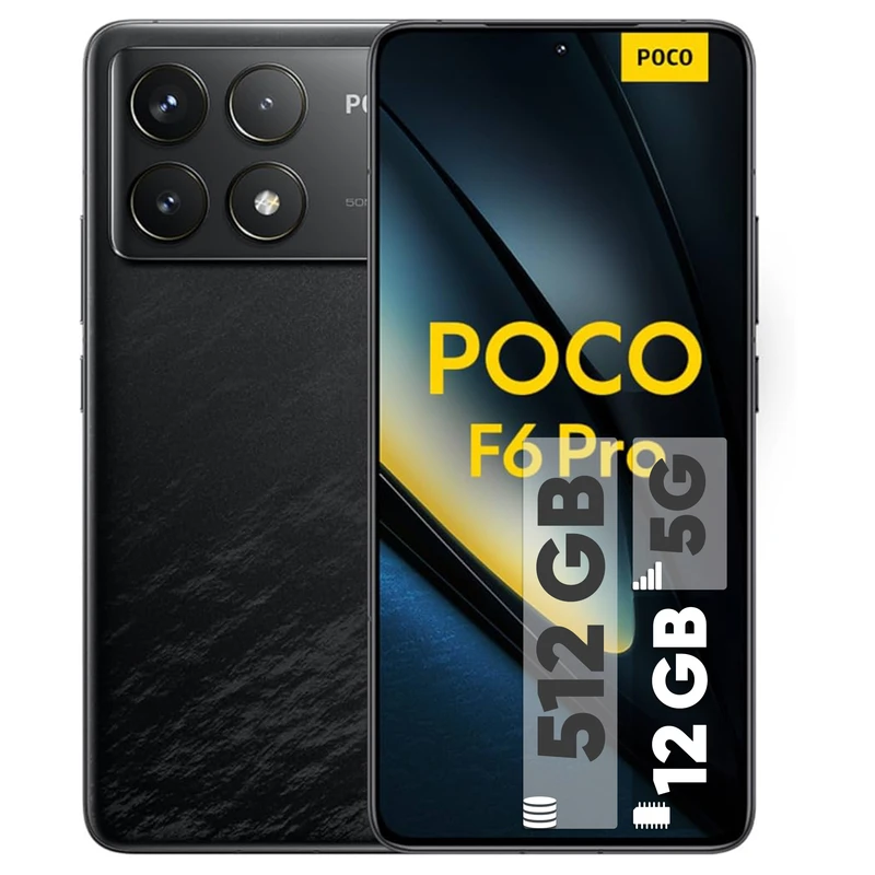 گوشی موبایل شیائومی مدل Poco F6 Pro دو سیم کارت ظرفیت 512 گیگابایت و رم 12 گیگابایت - گلوبال - دارای 18 ماه گارانتی و ریجستر شده