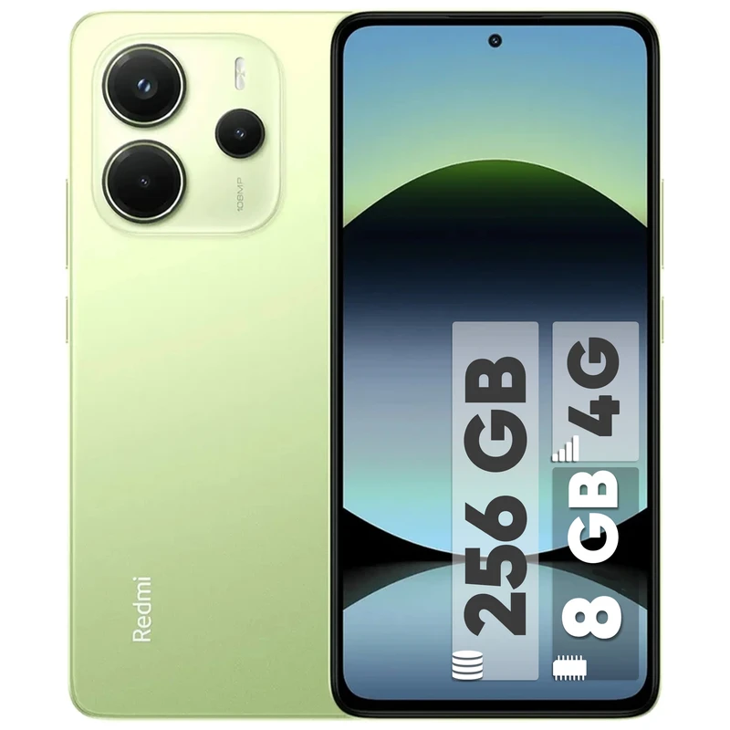 گوشی موبایل شیائومی مدل Redmi Note 14 4G دو سیم کارت ظرفیت 256 گیگابایت و رم 8 گیگابایت - گلوبال - 18 ماه گارانتی شرکتی و ریجستر شده