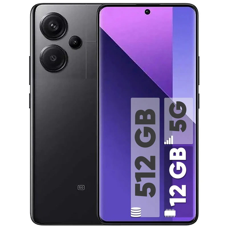 گوشی موبایل شیائومی مدل Redmi Note 13 Pro Plus 5G ظرفیت 512 گیگابایت رم 12 گیگابایت به همراه شارژر - 18 ماه گارانتی شرکتی و ریجستر شده - اندونزی - گلوبال