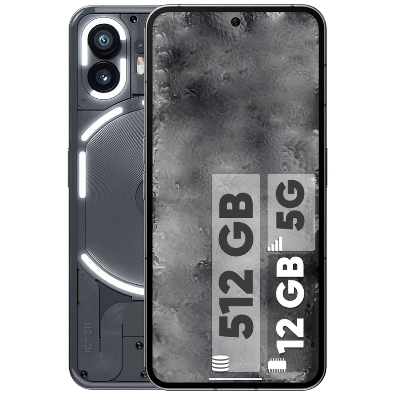 گوشی موبایل ناتینگ مدل Phone 2 دو سیم کارت ظرفیت 512 گیگابایت و رم 12 گیگابایت - 18 ماه گارانتی شرکتی و ریجستر شده